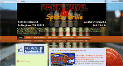 Desktop Screenshot of parkbowlsplitzgrille.com